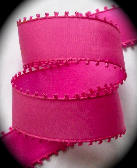 pink ribbon picot