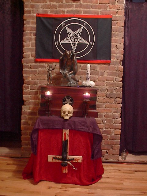 Satanic altar