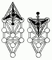 Tree of Life with Dali Figure CC at top, then flipped upsided down