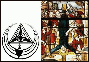 2013 Triangular Crop Circle Compared to St. Peter Crucified Upside down