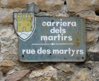 road sign in Minerve