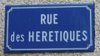 road sign in Camon, Ariege