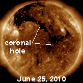 coronal hole 6-25-10