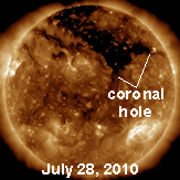 coronal hole 7-28-10