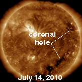 coronal hole 7-15-10