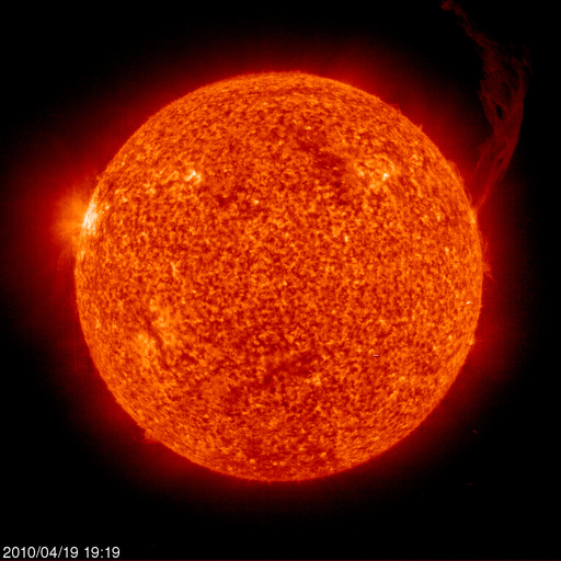 solar flare  4-20-10