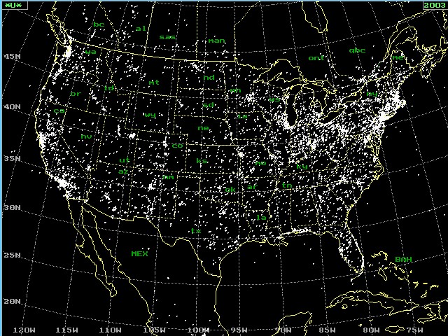 ufos and aliens. Data showing UFO sightings in