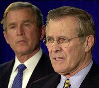 Secretary of Defense Donald Rumsfeld will shepherd Star Wars II.